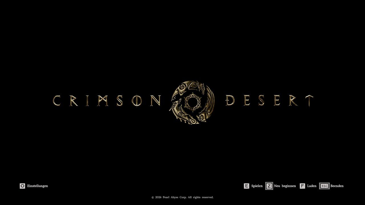 Crimson Desert - Menü - 00 - Startmenü
