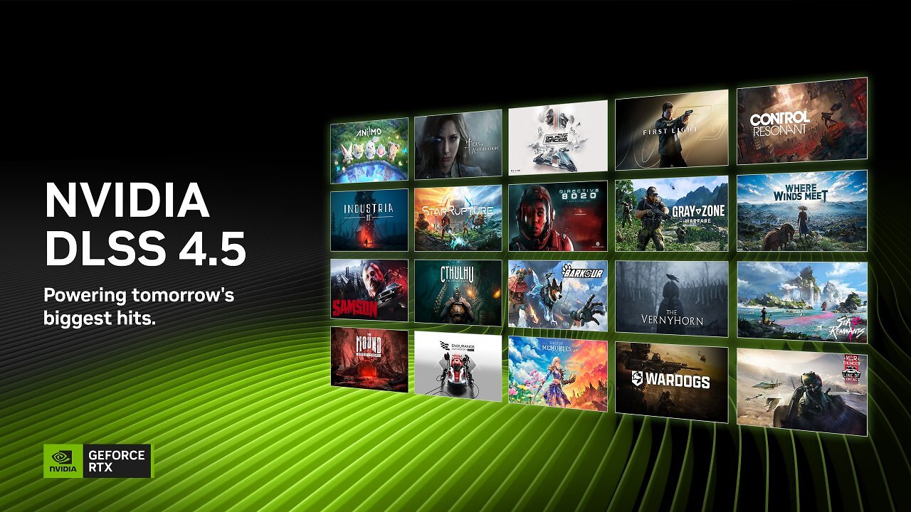 [09/03/2026] Neben dynamischer MFG präsentiert Nvidia auf der GDC obendrein einige neue DLSS-4.5-Spiele.
