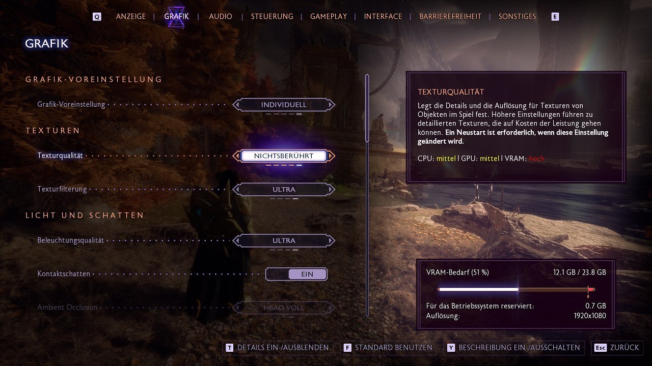 Dragon Age: The Veilguard - VRAM Meter mit 24 GiB (HMS)