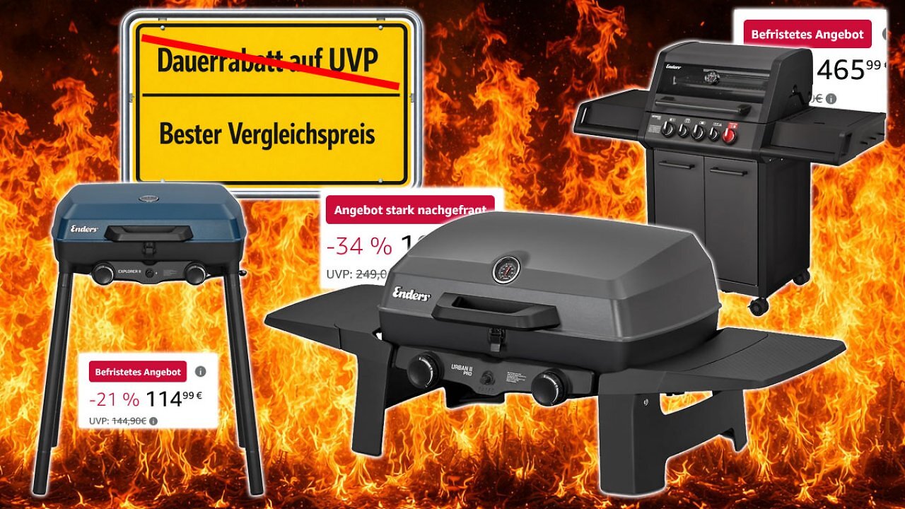 [03/03/2026] Amazon verheizt Enders: Kurz gehen Gasgrills zum besten Vergleichspreis raus - Tischgrill, Camping und Grillstation (1)