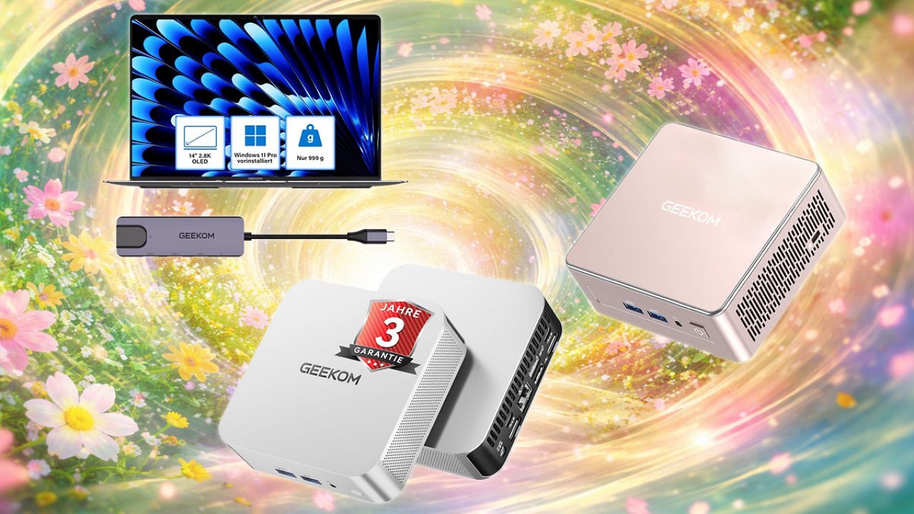 [10/03/2026] Bestpreise bei den Amazon-Frühlingsangeboten: Geekom Mini-PCs und Geekbook X14 Pro.&nbsp;
