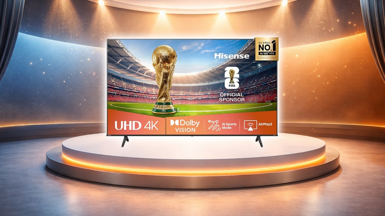 [02/03/2026] Hisense 50E6NT 127cm (50 Zoll) Fernseher, 4K UHD Smart TV, Precision Colour, HDR, Dolby Vision, 60Hz, Triple Tuner DVB-C/S/S2/T/T2, WiFi, HDMI 2.1, Bluetooth, Alexa Built-in, Schwarz, [2024] [Energieklasse E] Amazon Angebot