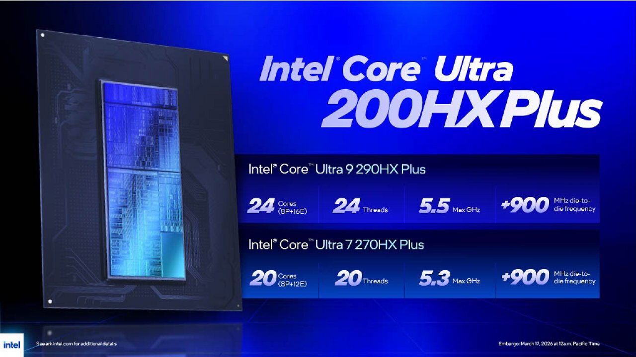 [17/03/2026] Intel bringt Core Ultra 200HX Plus: Neue High-End-CPUs für Gaming-Laptops (3)