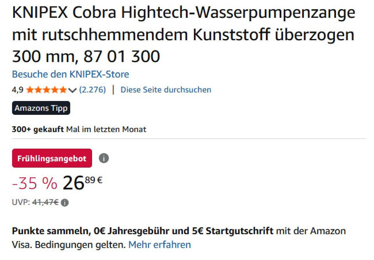 [14/03/2026] Viele Werkzeuge sind aktuell als Frühlingsangebot markiert.