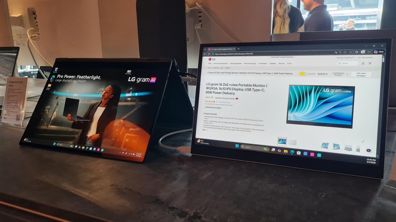 [05/03/2026] LG hatte zwei der drei Notebooks bereits während der CES angekündigt.
