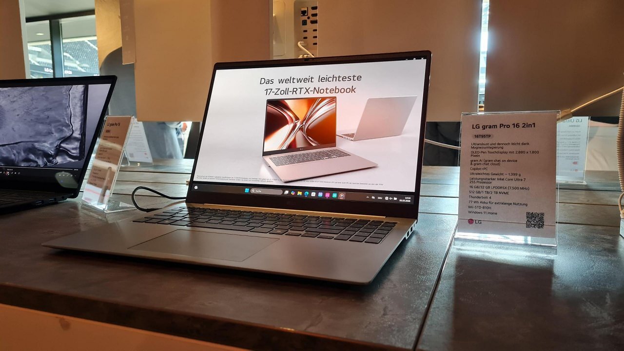 [05/03/2026] Das LG Gram Pro 17 erscheint übrigens wieder mit RTX-GPU.