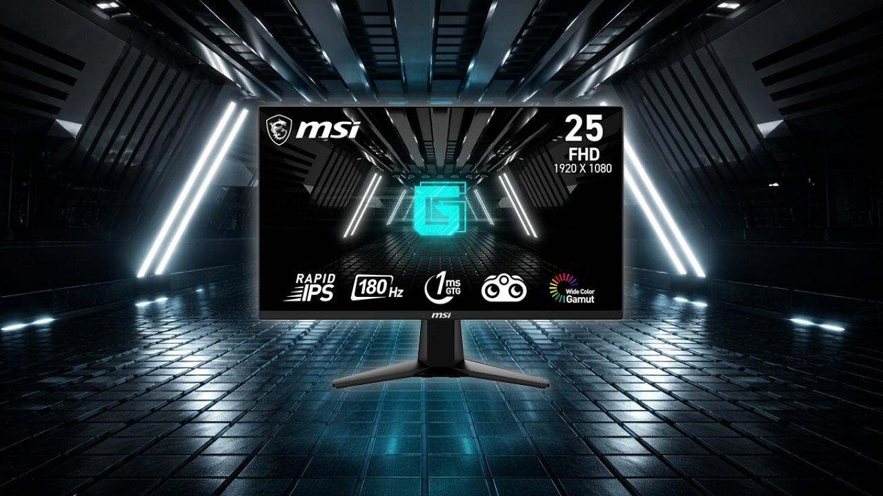 [18/03/2026] MSI G255F 24,5-Zoll-FHD-Gaming-Monitor – 1920 x 1080 Rapid IPS-Panel, 180 Hz / 1 ms (GtG), 99% sRGB-Farbraum, Adaptive-Sync – DP 1.2a, HDMI 2.0b CEC Amazon Angebot