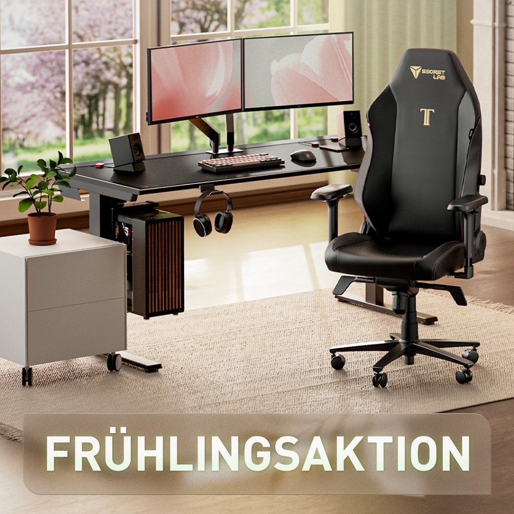 [20/03/2026] Secretlab Frühlingsaktion: Bis zu 119 € bei Gaming-Stühlen und -Tischen sparen!