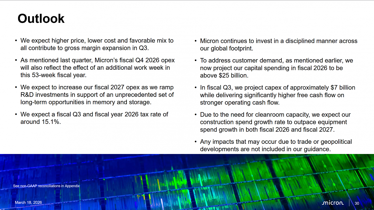 [19/03/2026] Micron Financial Report