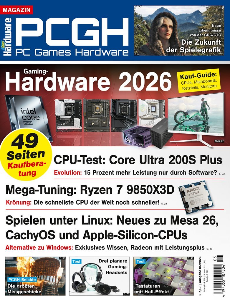 [25/03/2026] Magazin-Cover der PCGH-Ausgabe 05/2026.