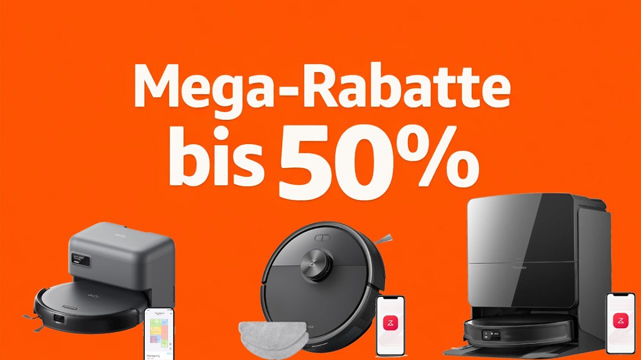 Amazon senkt Saugroboter-Preise: Ab 79,99 Euro geht's los, Roborock, Dreame und Ecovacs bis 50% reduziert