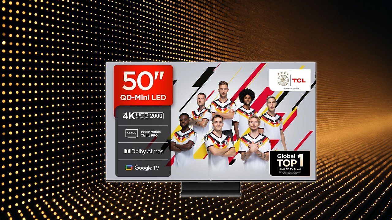 [30/03/2026] Nie günstiger laut PCGH-Preisvergleich: TCL Mini-LED-TV 50 C7K&nbsp;