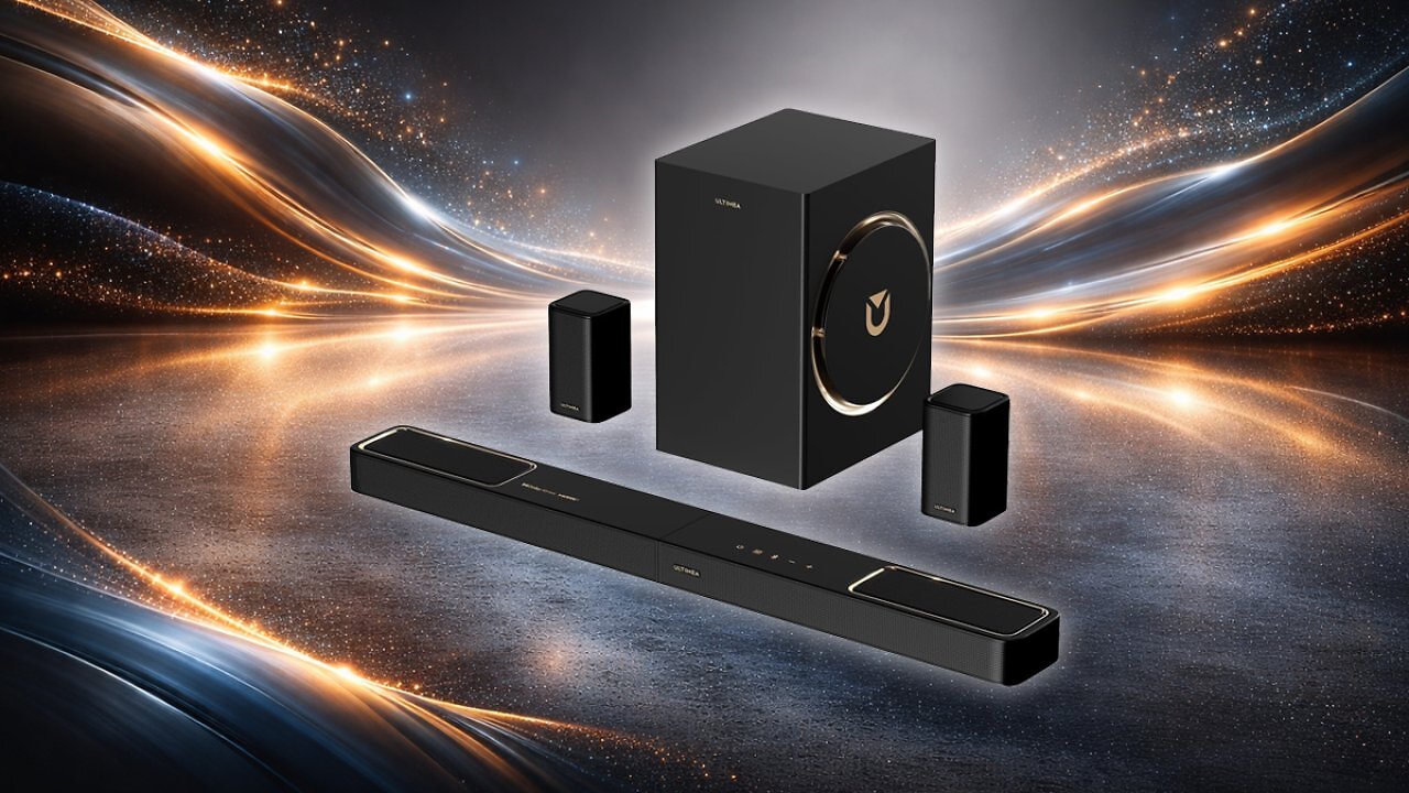 [25/03/2026] ULTIMEA 5.1.2 Soundbar mit Dolby Atmos, Surround Sound System für TV mit 2 Surround-Lautsprechern, App Steuerung, Soundbar mit 6,5'' Subwoofer für Heimkino, Bluetooth 5.4, HDMI eARC, Skywave F40 Boom Amazon Angebot