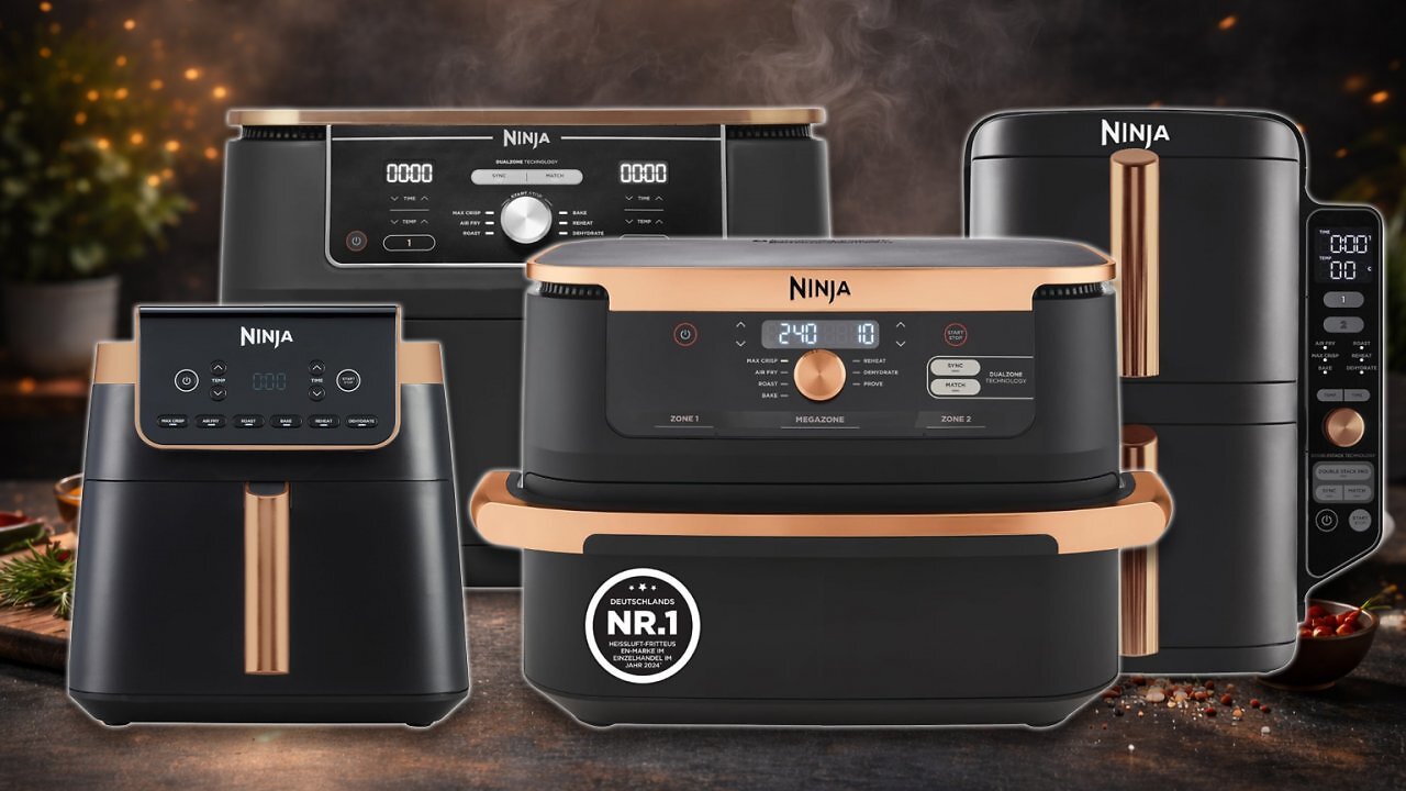 [10/03/2026] Ninja-Airfryer im Spring Sale: Max Pro mit 50 €, Dual Zone mit 80 €, Double Stack XL und FlexDrawer mit 110 € Rabatt