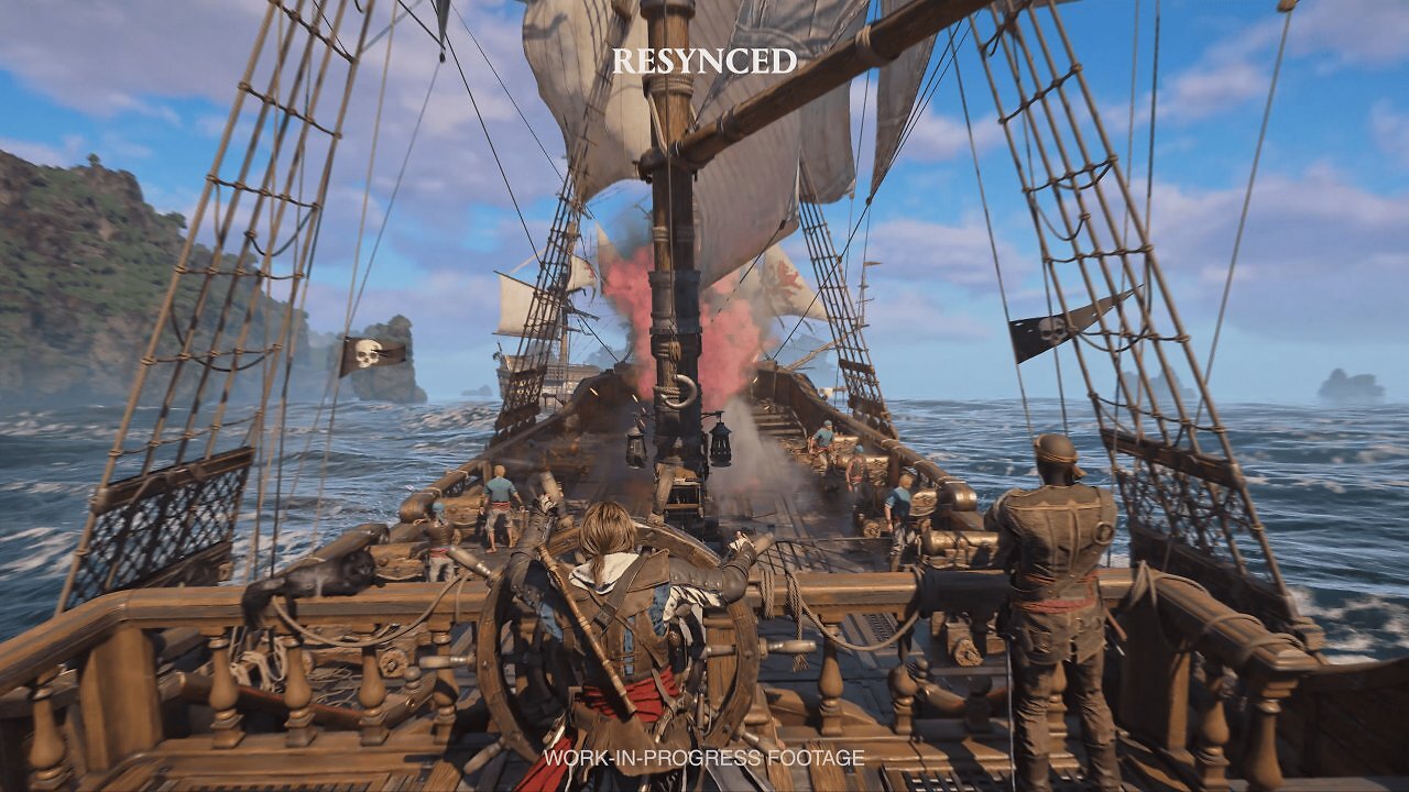 Screenshot aus AC Black Flag Resynced zum Originalsvergleich