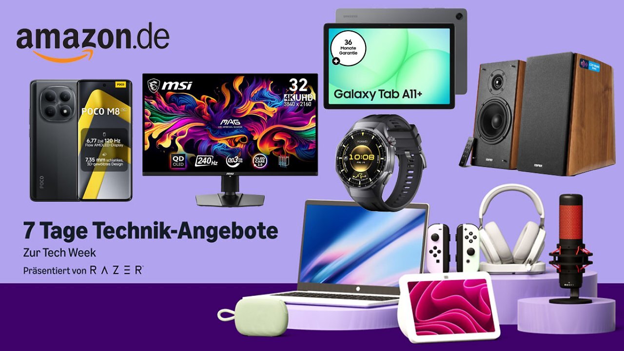 [29/04/2026] Amazon Tech Week: Die besten Deals für Gamer und Geeks - nur bis Montag gültig