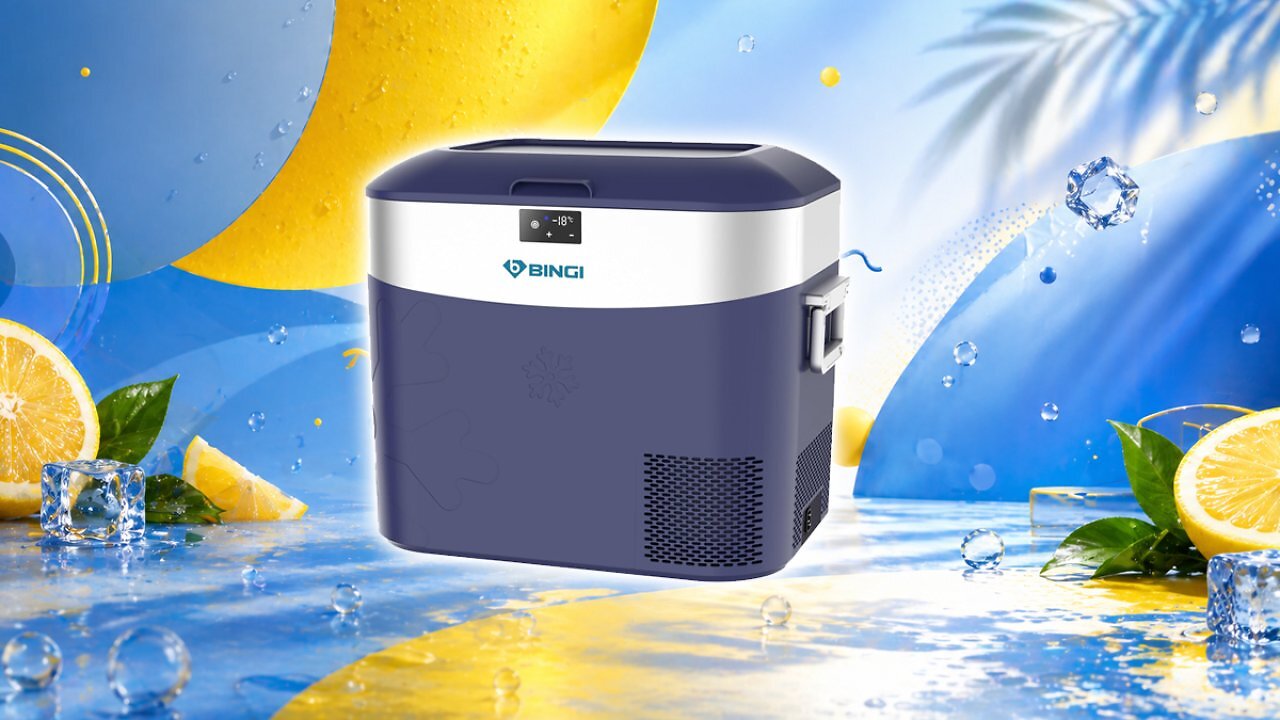 [29/04/2026] BINGI Kompressor Kühlbox 22L Tragbarer Auto Kühlschrank 12/24V DC und 230V AC Mini Gefrierschrank für Auto, LKW, Camping, Wohnmobil und Zuhause (15℃ bis -18℃) [Energieklasse B] Amazon Angebot