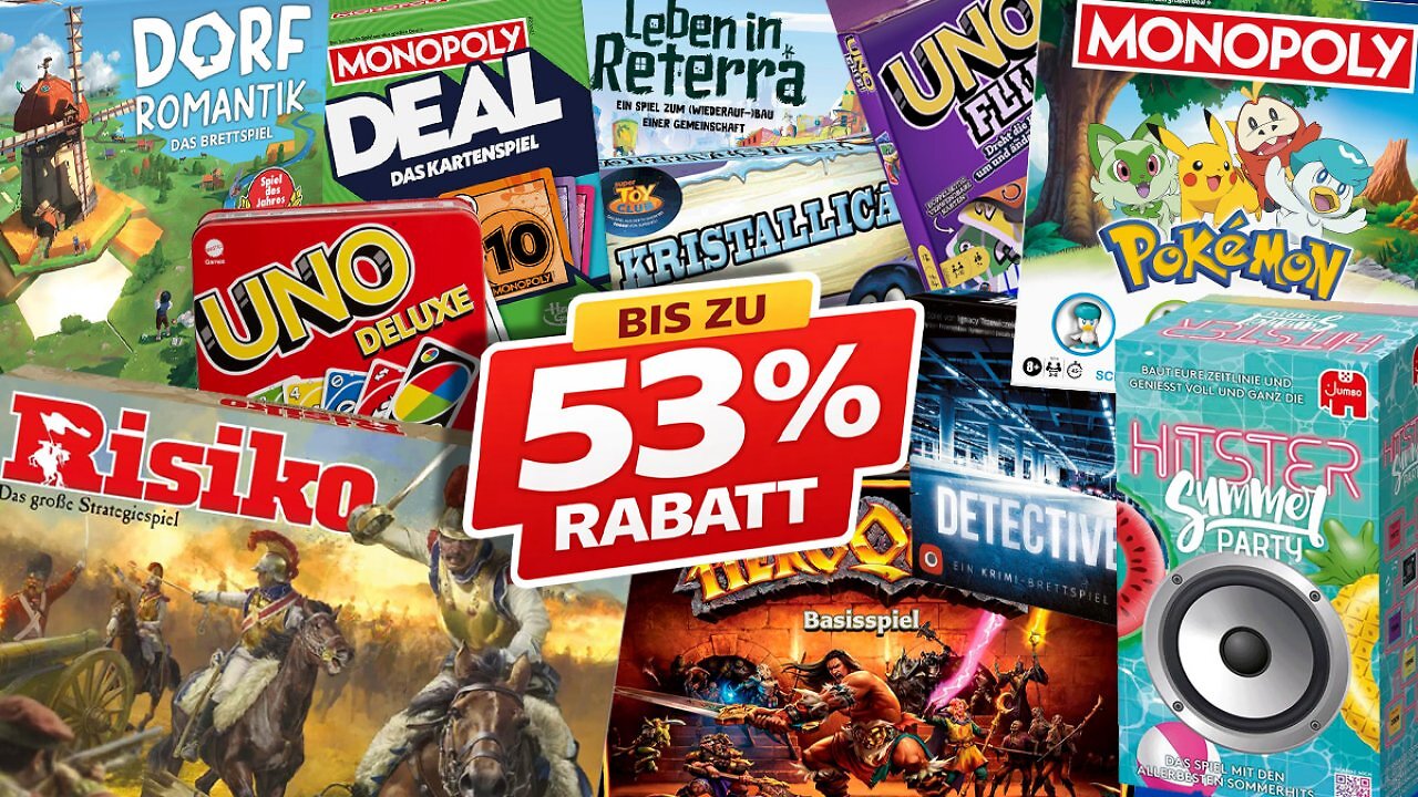 [01/04/2026] Bis zu 53 % Rabatt auf Brett- & Kartenspiele im Amazon Sale: Uno, Risiko, Monopoly & mehr