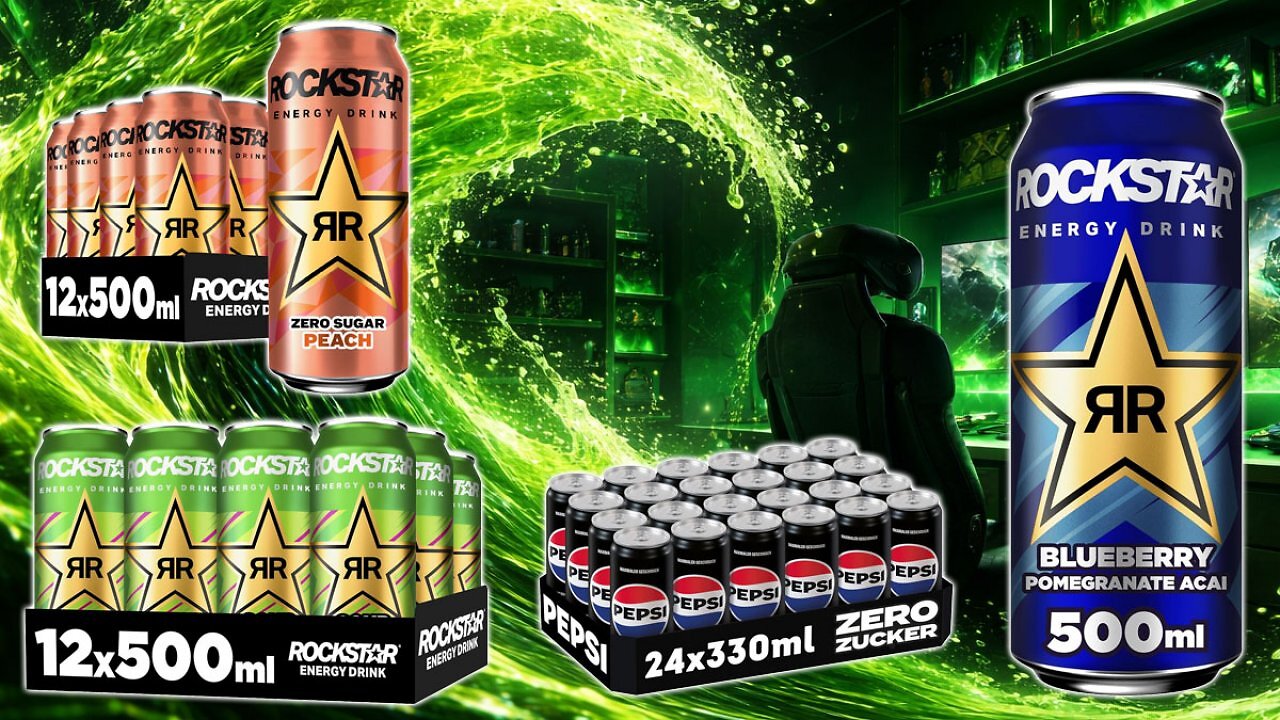[17/04/2026] Amazon schenkt Rockstar Energy kurz für 84 Cent pro 0,5 Liter aus: Auch Pepsi im Angebot