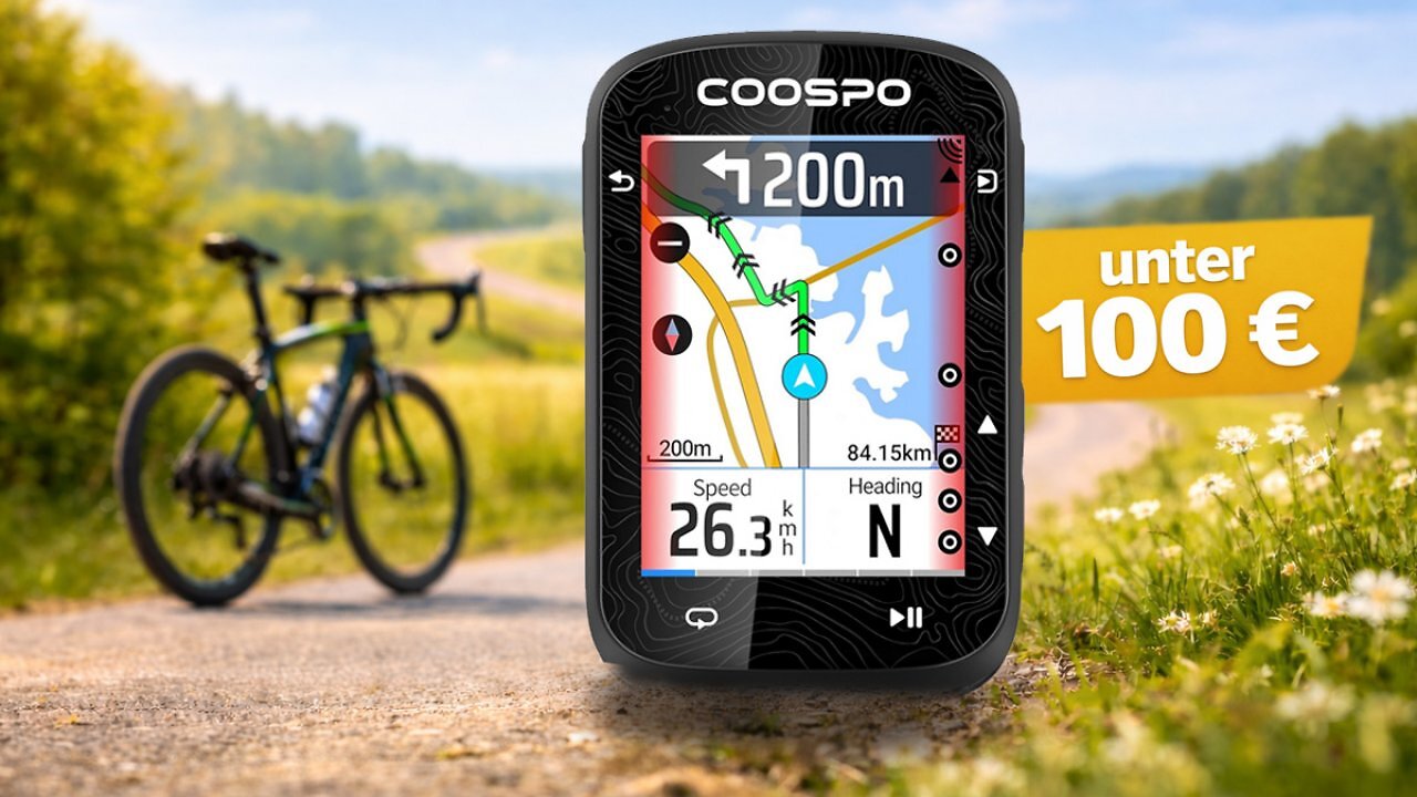 [15/04/2026] Konkurrenz für Garmin und Wahoo? Unter 100 € für GPS-Fahrradcomputer mit Touch und Navigation