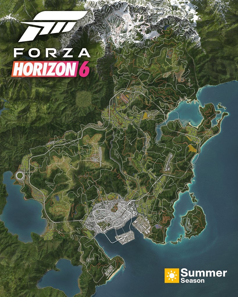 [08/04/2026] Forza Horizon 6 - Weltkarte