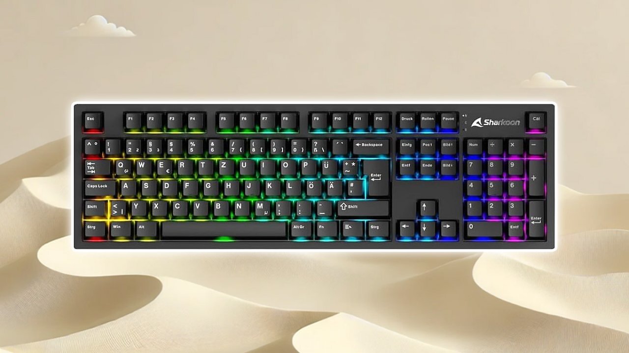 [11/04/2026] Nur noch bis morgen: Amazon bietet Sharkoon-Tastatur 20 Euro unter Vergleichspreis an