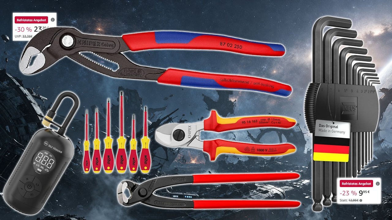 [09/04/2026] Limitierter Amazon-Preisfall: Knipex Cobra 250 mm 2K zum besten Preis, Inbus fürn 10er (1)