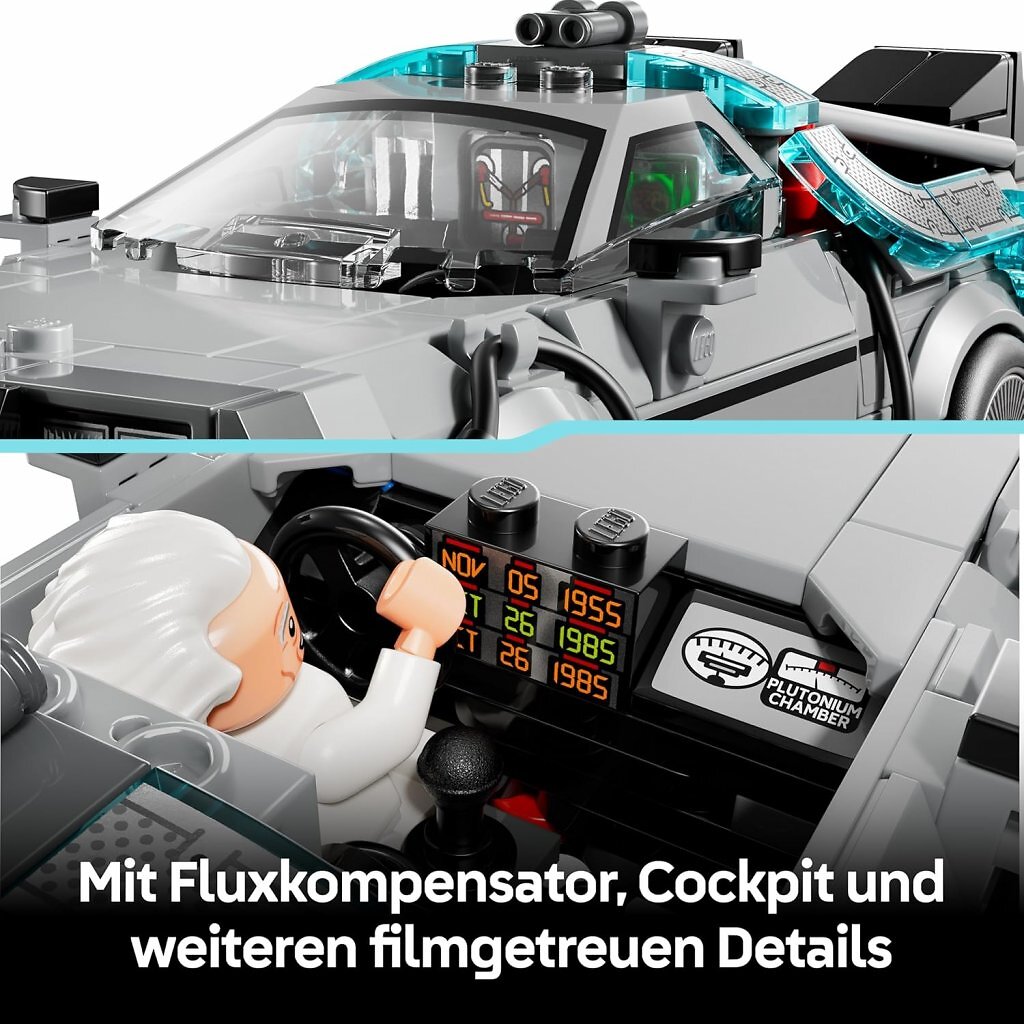 Ein paar schicke Drucke gibt es beim Lego Speed Champion, aber an den Türen sind's Sticker.