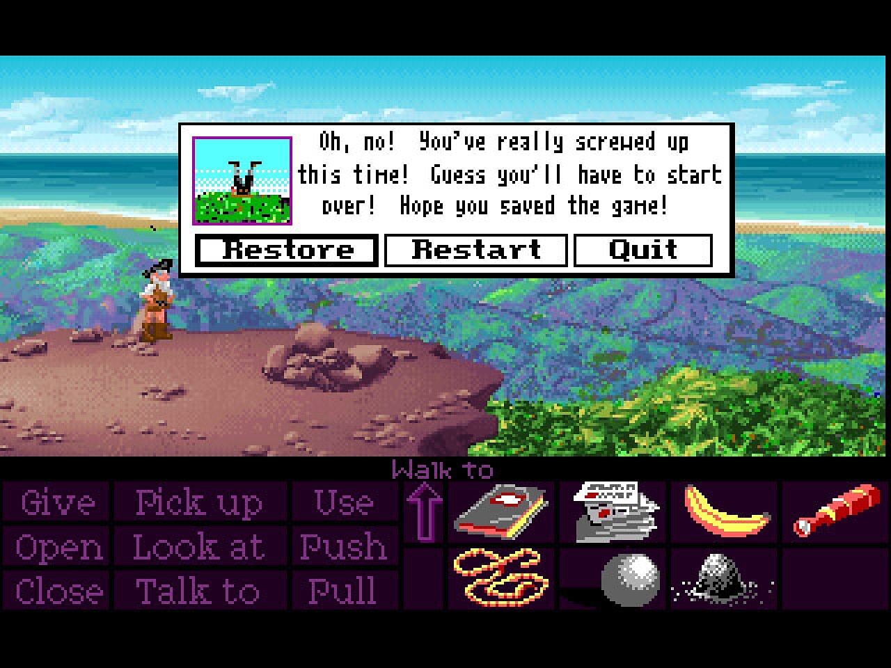 [04/04/2026] In The Secret of Monkey Island machte sich LucasArts über die Sierra-Tode lustig.
