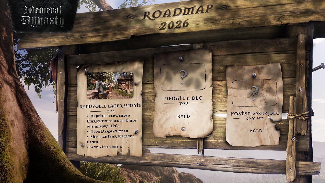 [14/04/2026] Roadmap für die nächsten zwölf Monate in Medieval Dynasty.