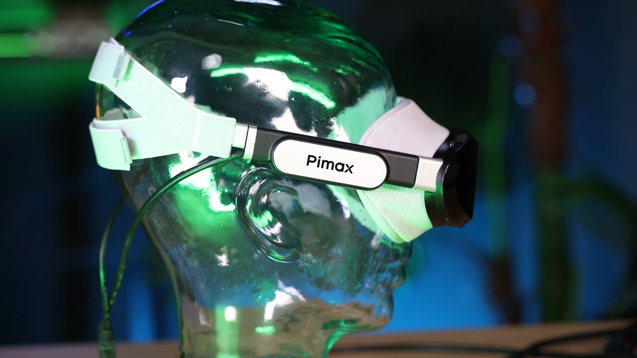 Die Pimax Dream Air an einem Glaskopf