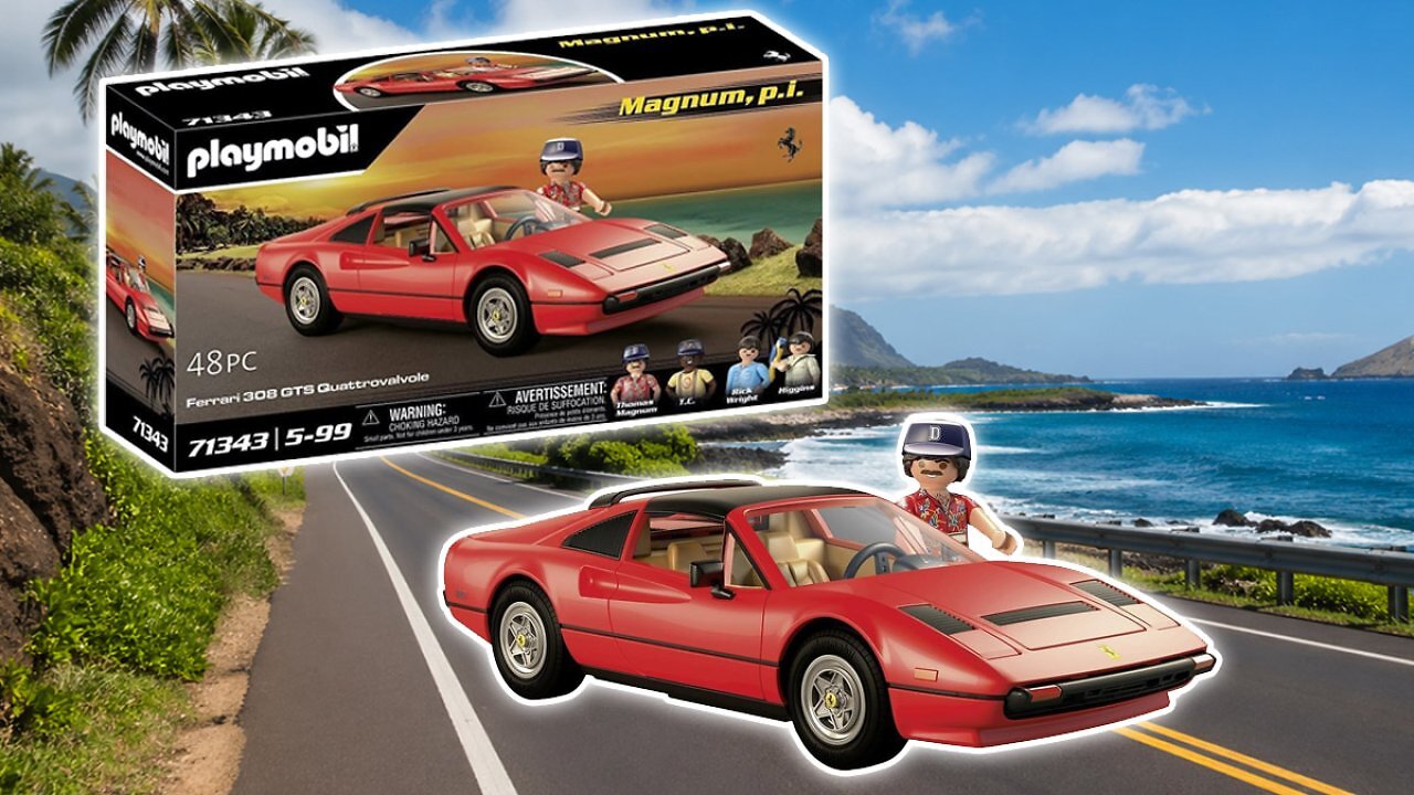 [28/04/2026] Zum Aktionspreis bei Amazon: Magnum, p.i. Ferrari 308 GTS von Playmobil nirgends günstiger