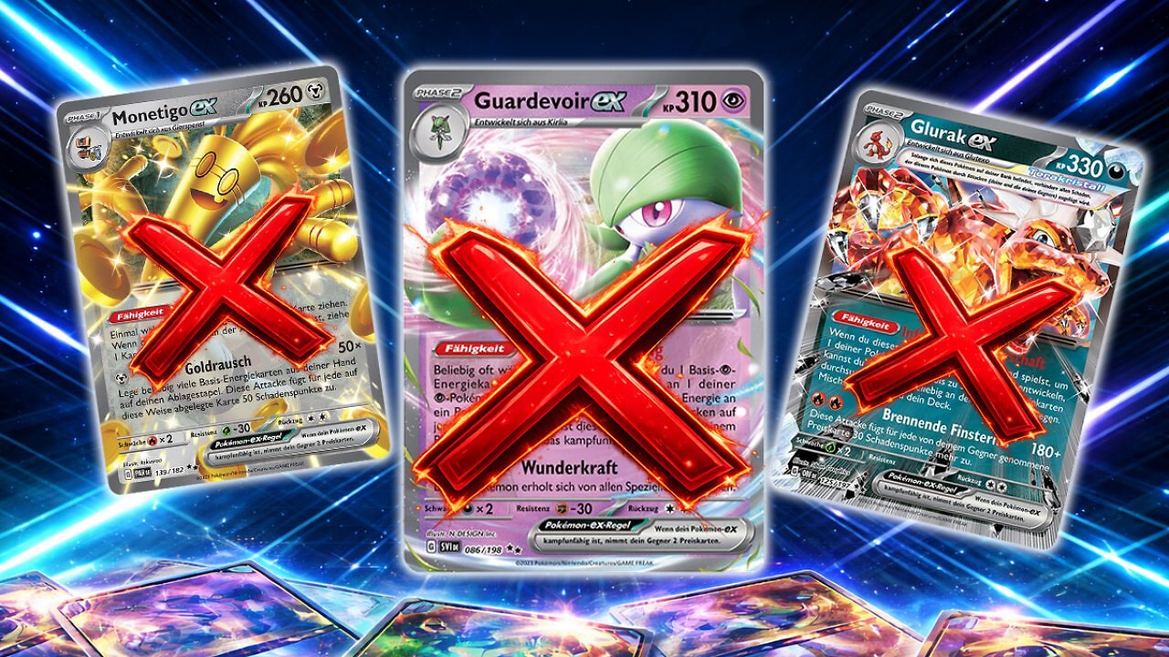 [08/04/2026] Nicht nur Glurak und Guardevoir: Diese Pokémon Karten sind jetzt verboten - neue Sets im Fokus