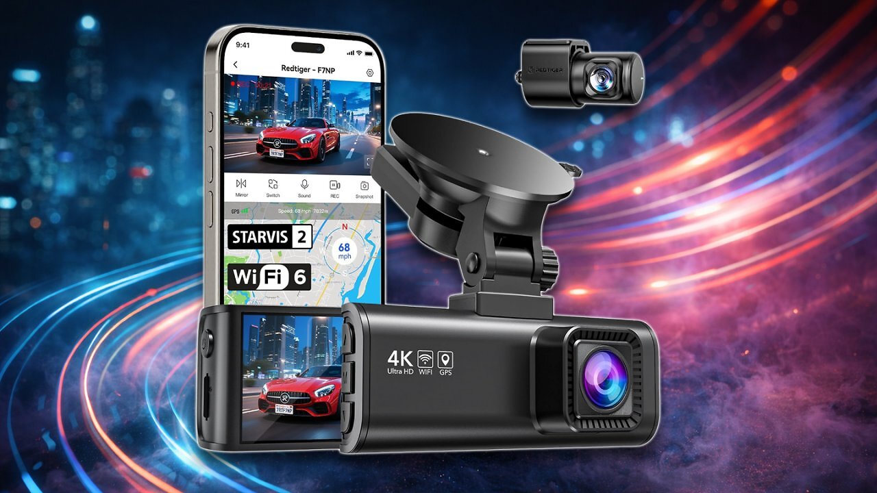 [08/04/2026] Bestseller bei Amazon: 4K-Dashcam mit Dual-Kamera, GPS und G-Sensor jetzt 37 % billiger im Deal
