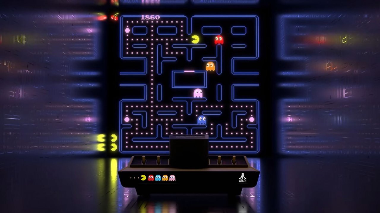 Pac Man Atari Retro Gameplay