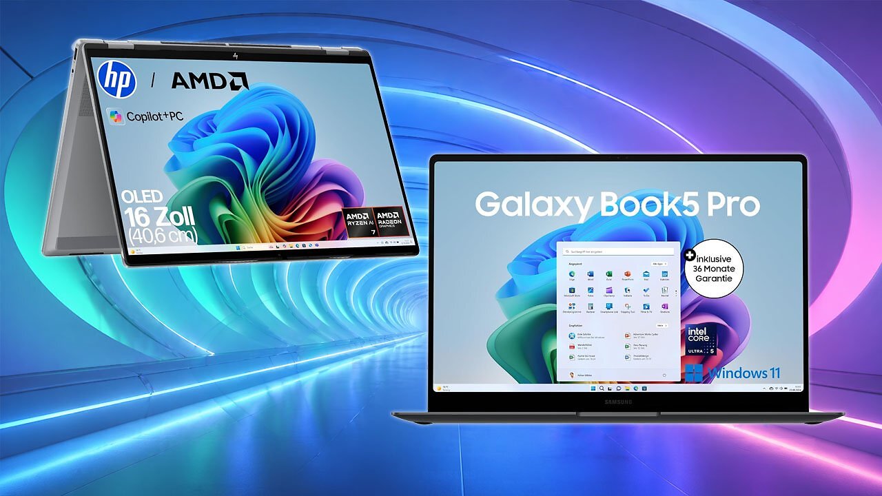 [23/04/2026] In 2026 nie günstiger bei Amazon / Samsung Galaxy Book 5 Pro und HP Omnibook X Flip