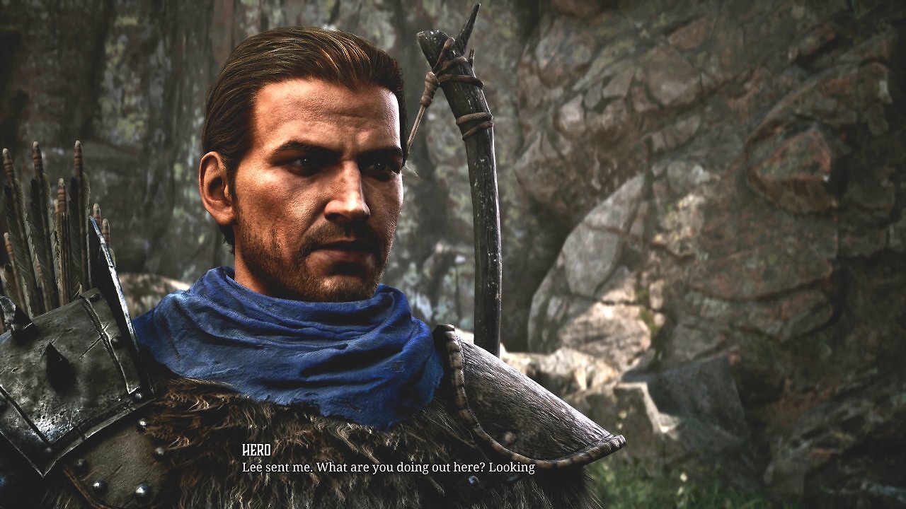 Nahaufnahme vom namenlosen Held im Gothic Remake