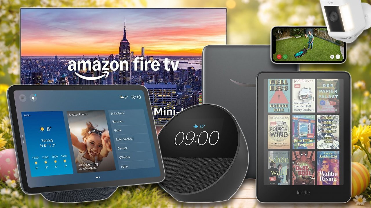 [01/04/2026] Fire TV, Echo, Kindle, Blink und Ring: Diese Amazon-Deals laufen über Ostern mit bis zu 70 % Rabatt