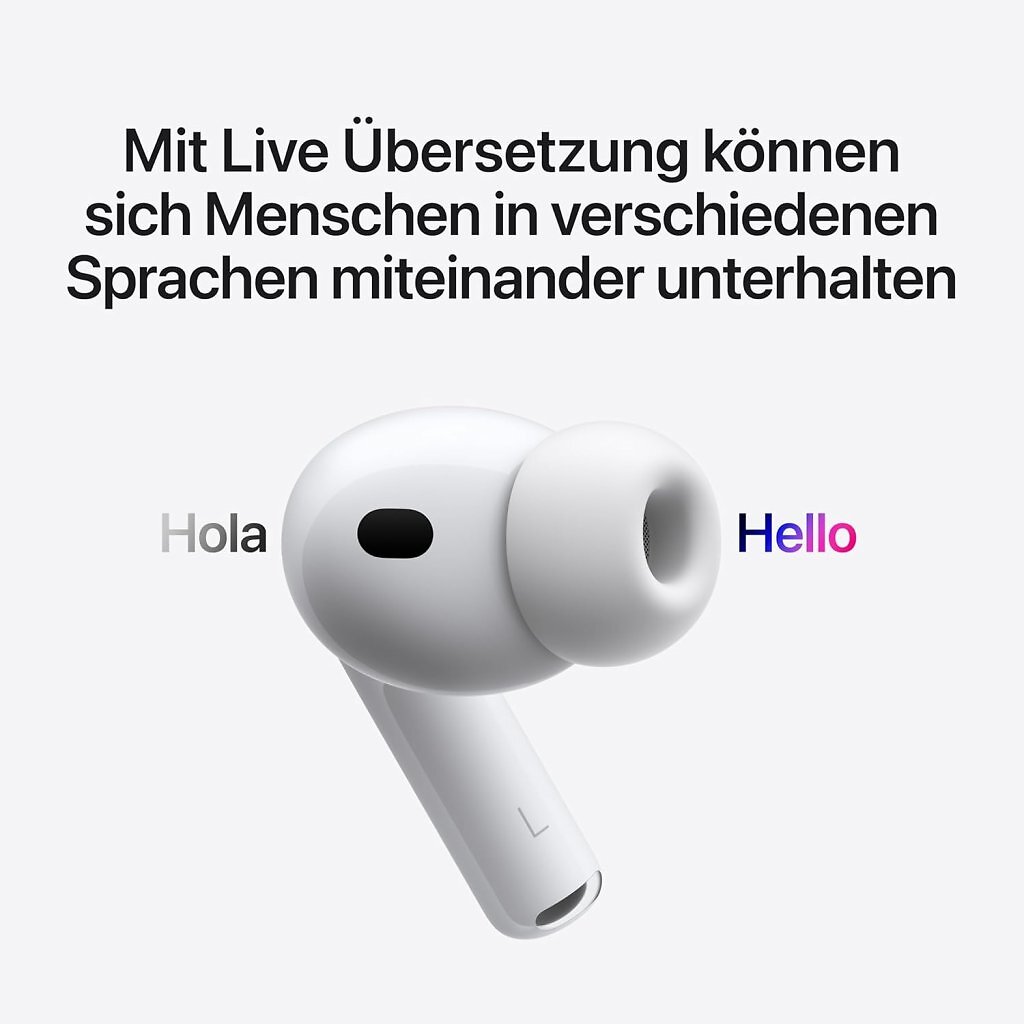 [27/05/2026] Eines der neuen Features der AirPods Pro 3 sind Live-Übersetzungen.