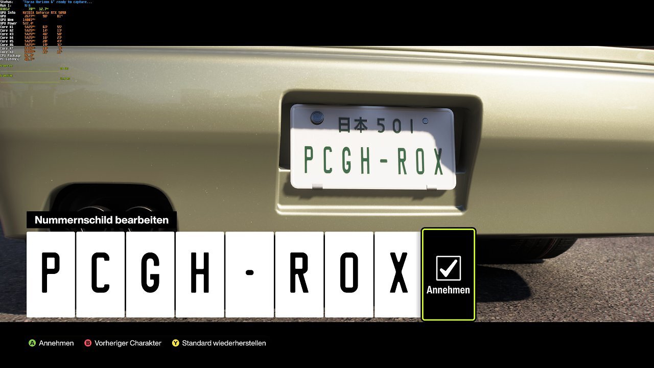 [14/05/2026] Forza Horizon 6: Bei der anfänglichen Kennzeichenvergabe darf man ruhig ehrlich sein. =D