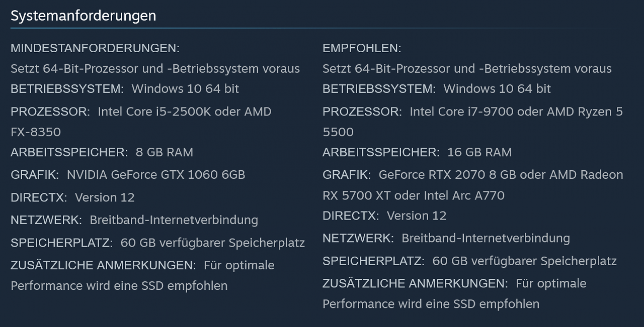 [16/05/2026] Kingsroad Systemanforderungen
