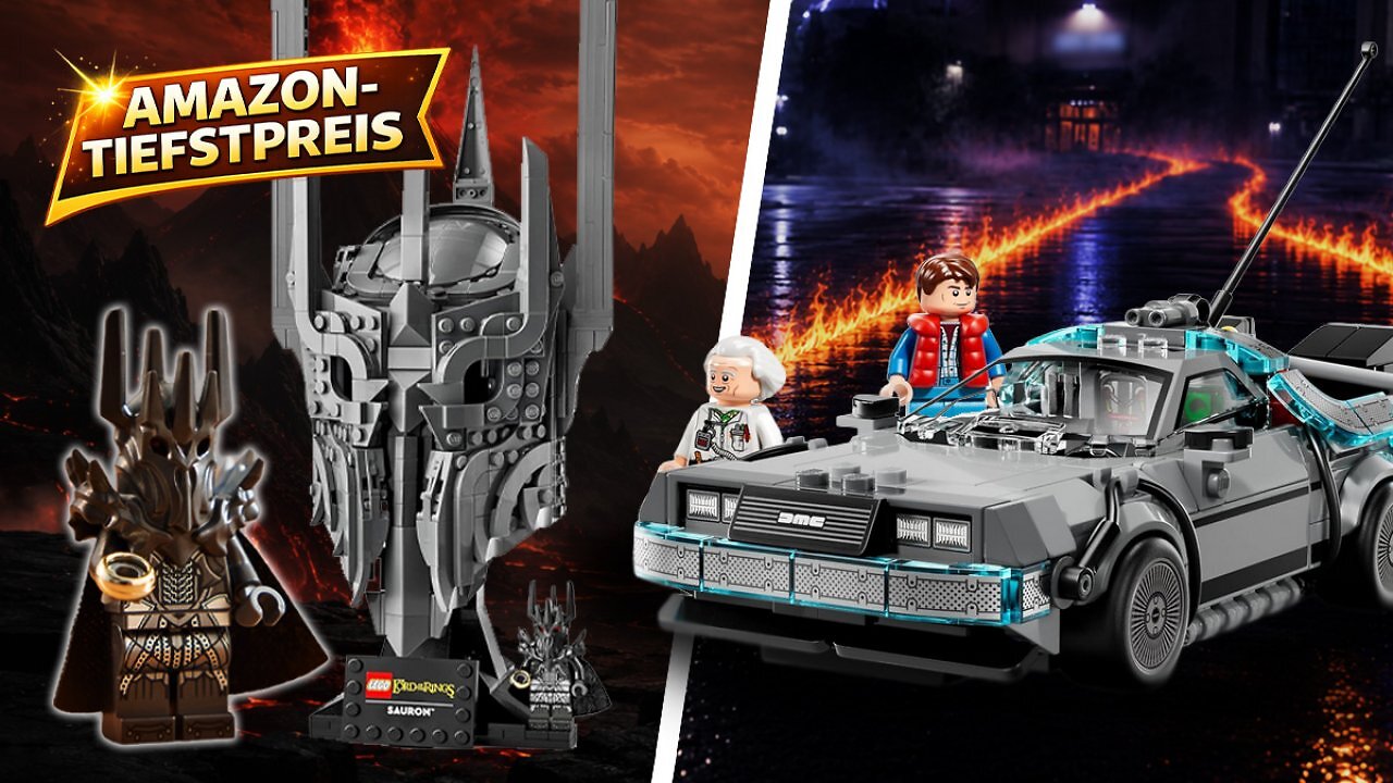 [09/05/2026] Nach Lego DeLorean jetzt Saurons Helm mit Rekordrabatt: Herr der Ringe Set mit Minifigur zum Amazon-Tiefstpreis