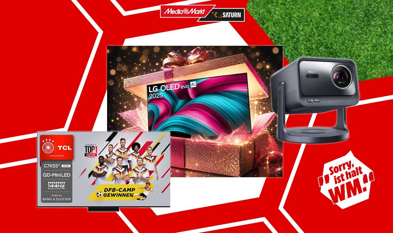 [20/05/2026] Nur für kurze Zeit: MediaMarkt schenkt jeden 11. Einkauf eines neuen TVs oder Beamers.