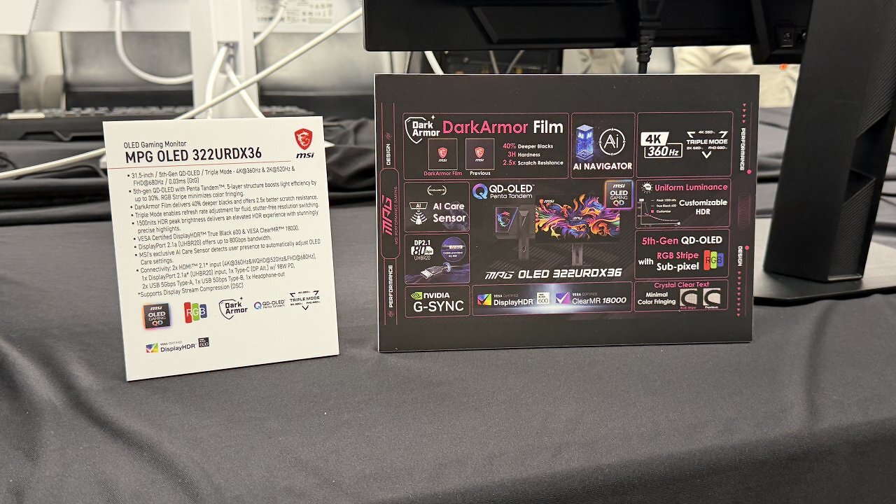 [31/05/2026] Computex 2026: MSI MPG OLED 322URDX36 setzt auf 