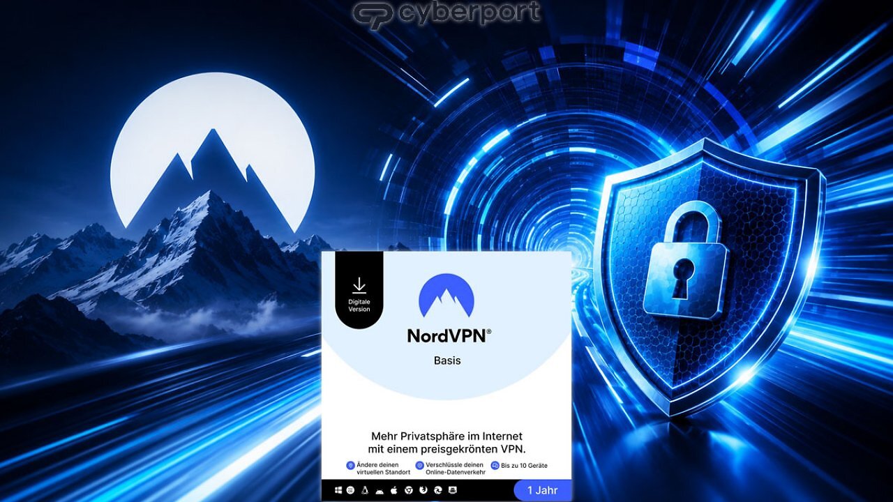 [19/05/2026] NordVPN Basis jetzt mit 56 % Rabatt (ggü. UVP) bei Cyberport