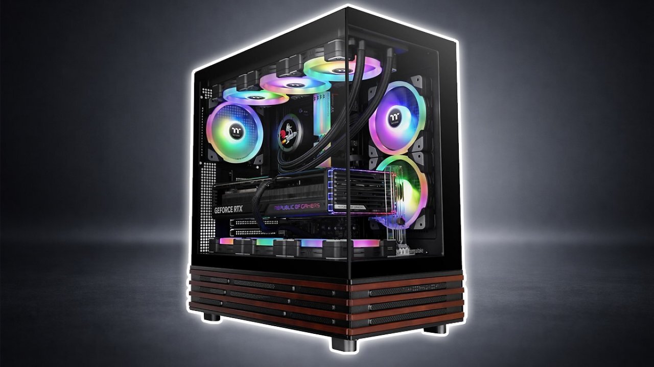 [05/05/2026] PC-Gehäuse mit Glas und Echtholz: Amazon mit klarem Bestpreis für Thermaltake Midi Tower