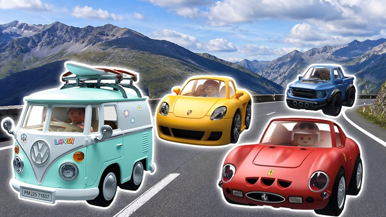 [31/05/2026] Nur 12,99 Euro bei Amazon: Volkswagen T1 Camper, Porsche Carrera GT & Co. - Playmobil Collector Cars