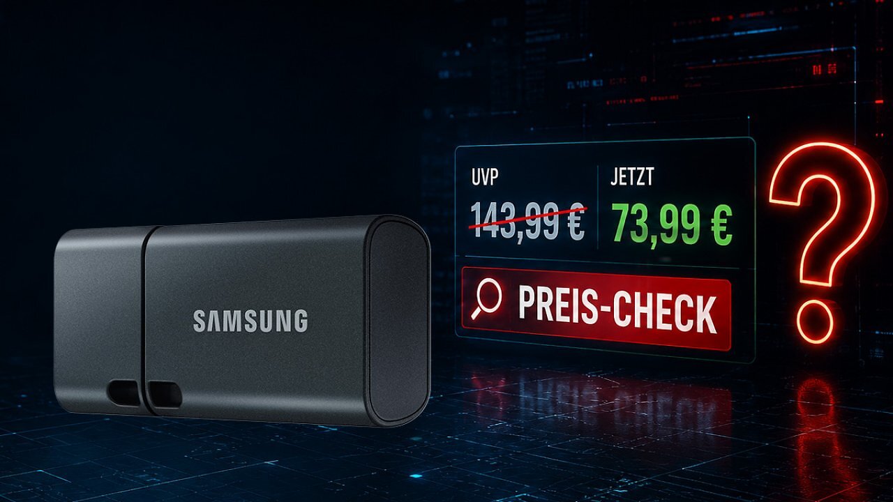 [15/05/2026] 49 % Rabatt auf Samsung-USB-C-Stick mit 512 GB: Echter Deal oder UVP-Trick?&nbsp;