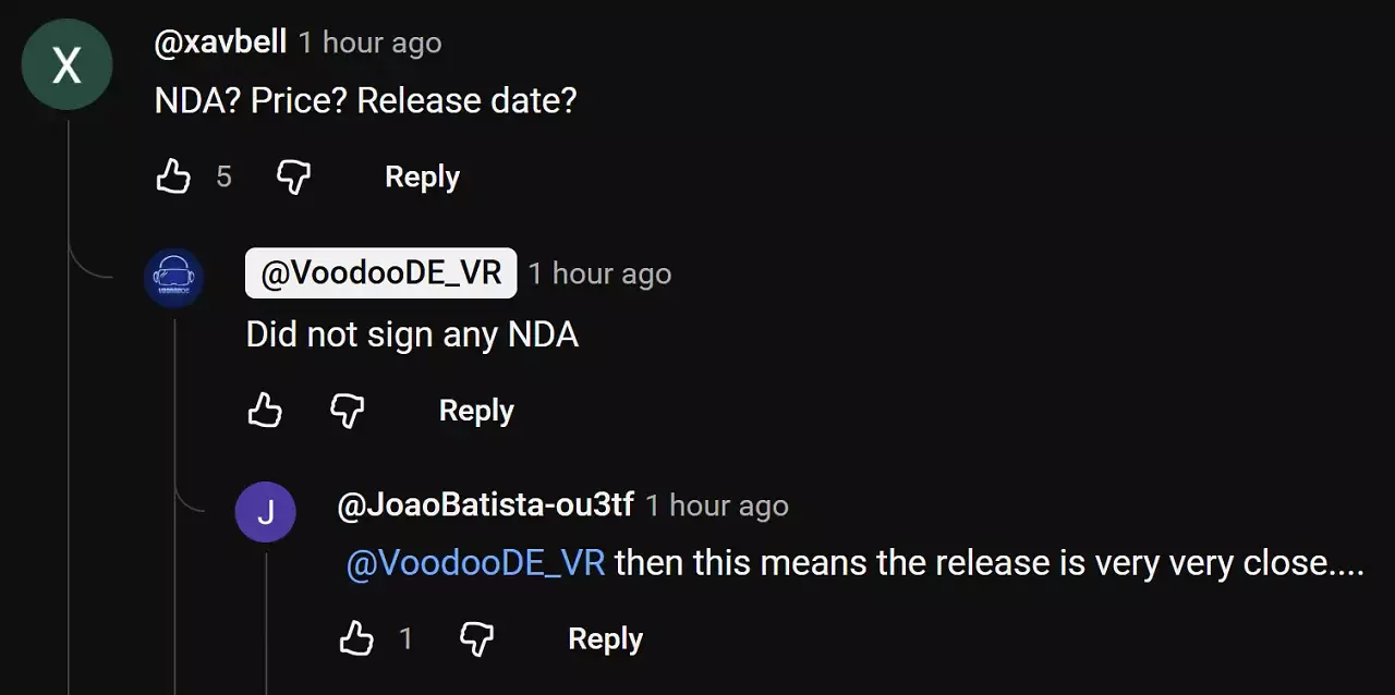 [19/05/2026] VooDooDE erklärte, dass er keine NDA zum Steam Frame unterschrieben habe.
