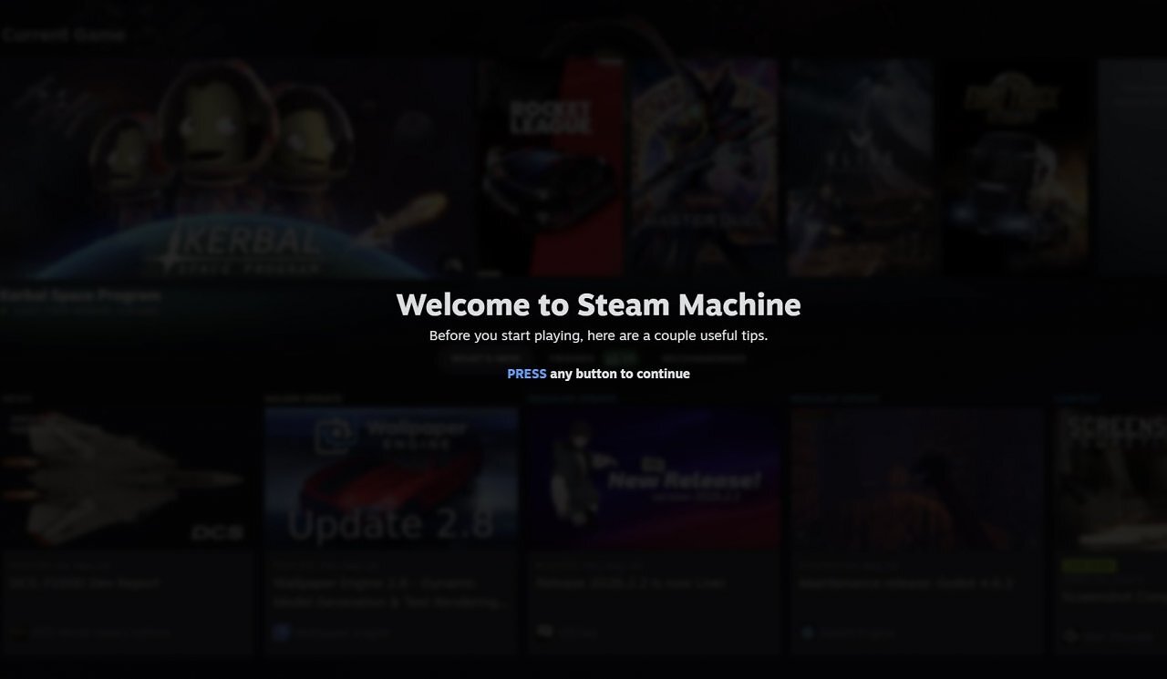 Die Welcome Tour für die neue Steam Machine